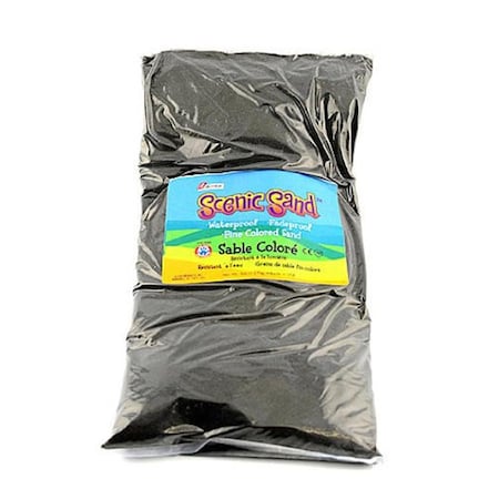 Scenic Sand 5 lbs Activa Bag of Black Colored Sand SC81449